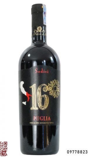 Rượu vang Sedici Puglia 16 Limited